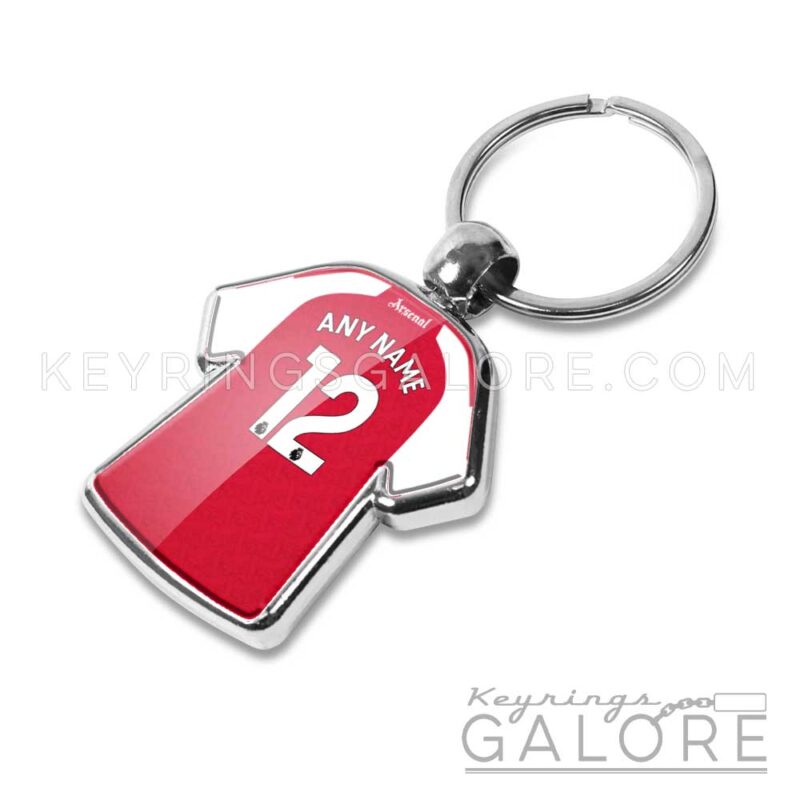 arsenal 25/26 team home shirt keyring