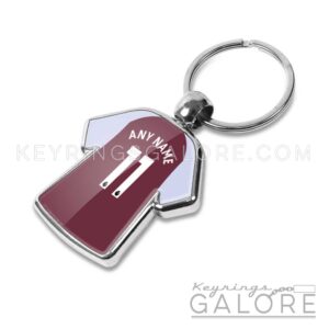 aston villa 24/25 home shirt keyring