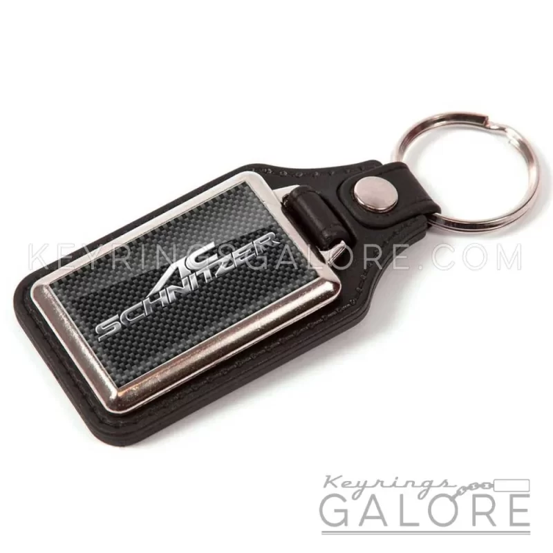 bmw ac schnitzer leather loo keyring featuring the ac schnitzer logo