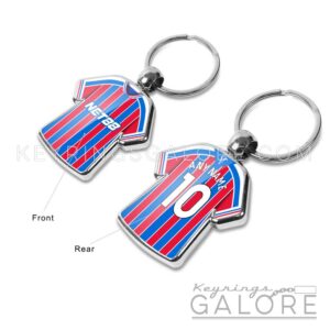 crystal palace 25/26 home shirt keyring front and rear view