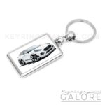 ford puma 2025 in frozen white encased inside a metal keyring