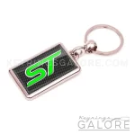 ford st metal keyring with lime green st logo