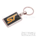 ford st metal keyring with orange st logo