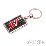 ford st metal keyring with red st logo