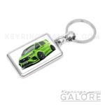 2025 ford transit msrt in yellow green encased in a metal keyring