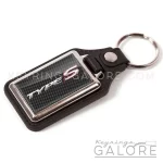 honda type s leather look keyring featuring the type s logo