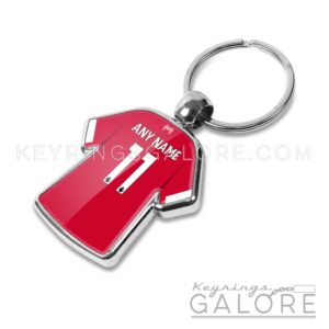 liverpool 25/26 home kit shirt keyring