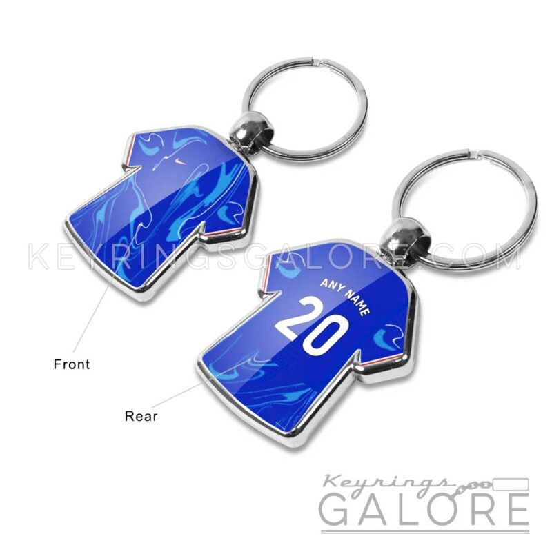 Team Shirt Keyring Keychain Ideal For Any Chelsea Fan, Personalised...