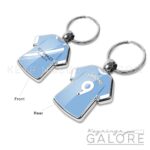 manchester city fc 25/26 home shirt kit keyring front and rear view
