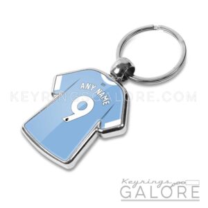 manchester city fc 25/26 home shirt kit keyring