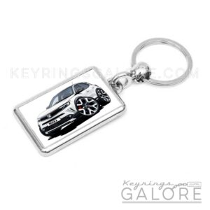 2023 vauxhall mokka in white encased inside a metal keyring