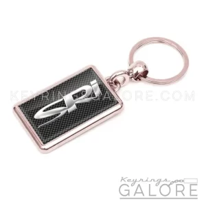 vauxhall sri chrome plated metal keyring with sri logo