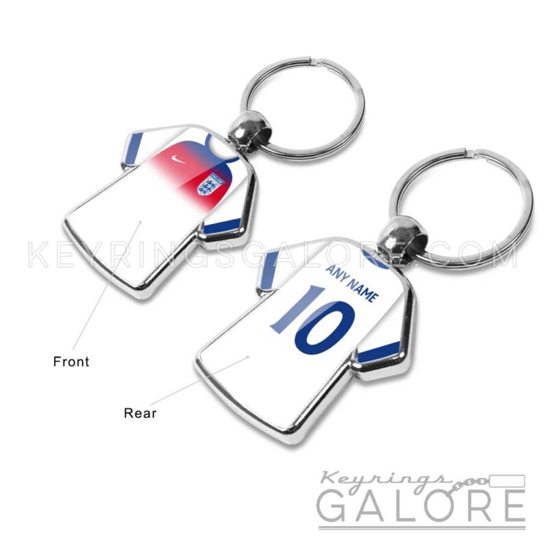 england womens lionesses 25 shirt design keyring front and rear view